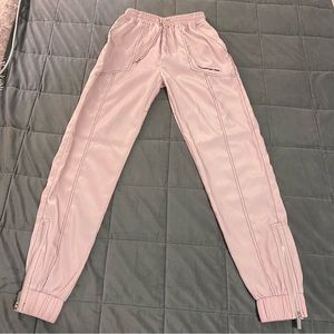 maniere de voir pink silk jogger pants woman’s size small